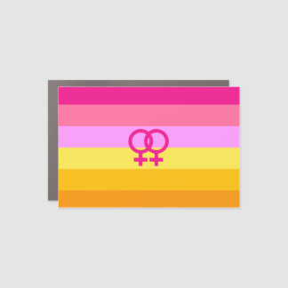 Lesbian Love (Dawn) Pride House Flag Car Magnet