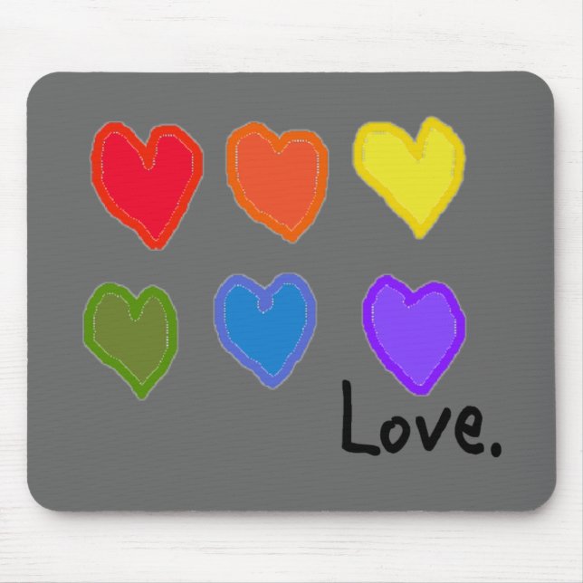 Lesbian "Love" Mouse Pad (Front)