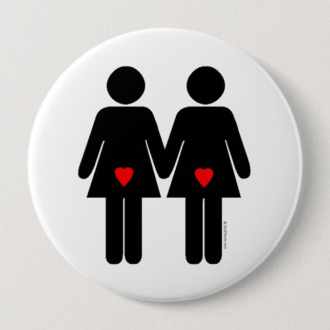 Lesbian Lovers Button (Front)