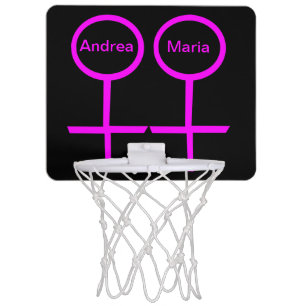 Lesbian LOvers Cudstomizable Mini Basketball Hoop