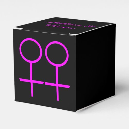 Lesbian Lovers Custom Favor Box