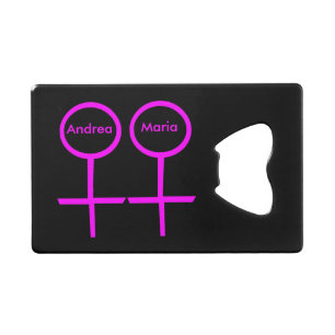 Lesbian Lovers Customizable Bottle Opener