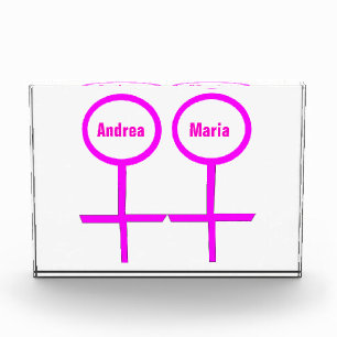 Lesbian Lovers Customizable Decoration Award