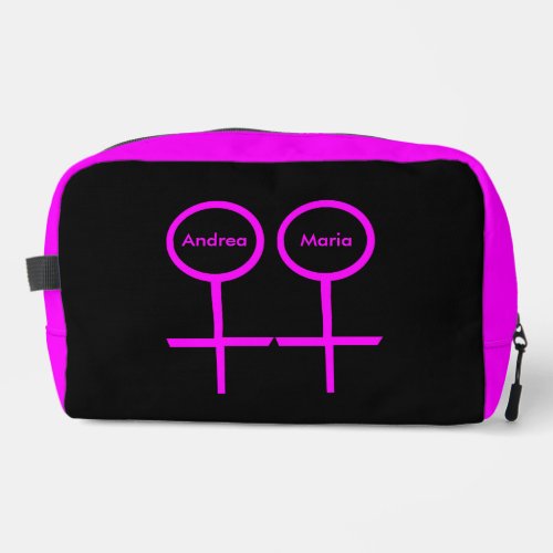 Lesbian Lovers Customizable Dopp Kit