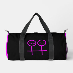 Lesbian Lovers Customizable Duffle Bag