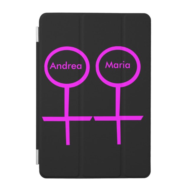 Lesbian Lovers Customizable iPad Mini Cover (Front)