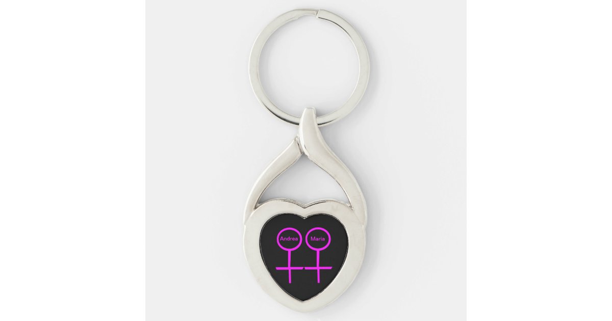 Lesbian Lovers Customizable Keychain Zazzle