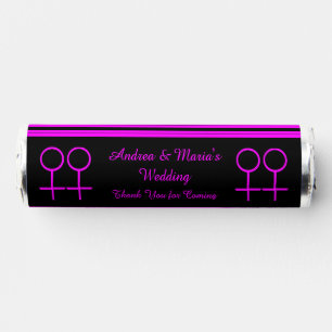 Lesbian Lovers Customizable Lesbian Wedding Breath Savers® Mints