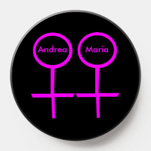 Lesbian Lovers Customizable PopSocket
