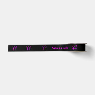 Lesbian Lovers Customizable Ribbon