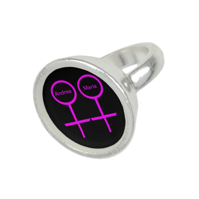 Lesbian Lovers customizable Ring (Top)