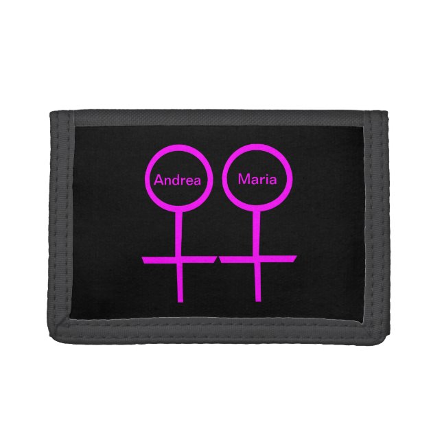 Lesbian Lovers Customizable Wallet (Front)