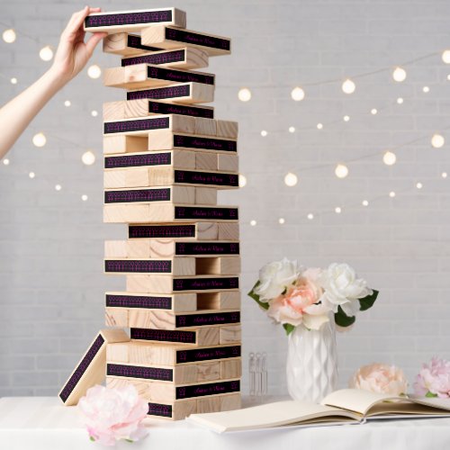 Lesbian Lovers Customizable Wedding Topple Tower