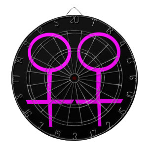 Lesbian Lovers Dartboard With Darts