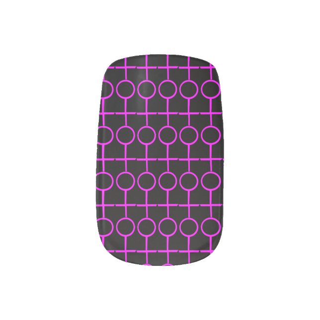 Lesbian Lovers False Nails Minx Nail Art (Left Thumb)