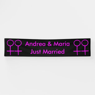 Lesbian Lovers Personalized Banner