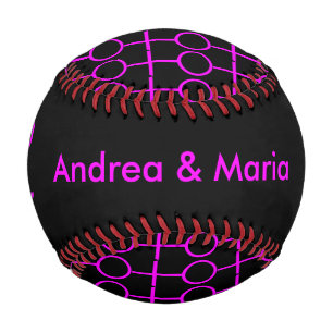 Lesbian Lovers Personalized Baseball