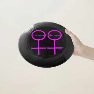 Lesbian Lovers Personalized Frisbee