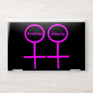 Lesbian Lovers Personalized HP Laptop Skin