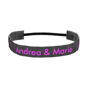 Lesbian Lovers Personalized Non-Slip Headband