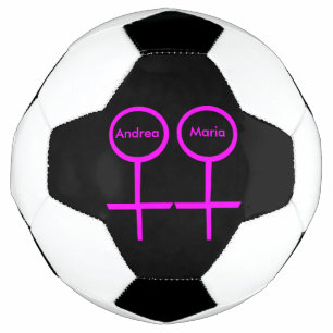 Lesbian Lovers Personalized Soccer Ball