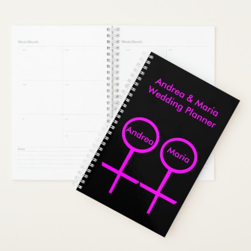 Lesbian Lovers Personalized Wedding Planner