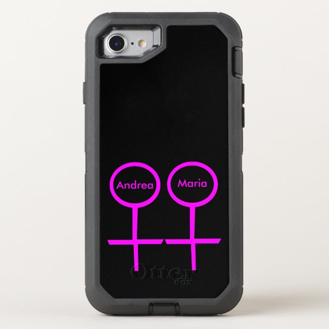 Lesbian Lovers Phone Otterbox iPhone Case (Back)