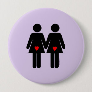 LESBIAN LOVERS - .png Pinback Button