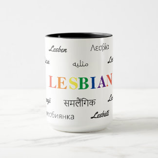 Lesbian - Many Language; All Love Mug