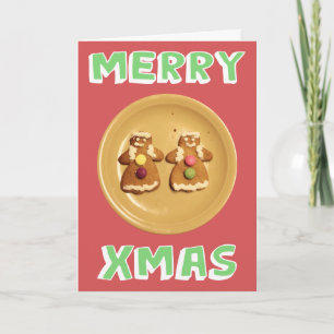 Lesbian "Merry Xmas" Card (with message)