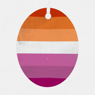 Lesbian Metal Ornament