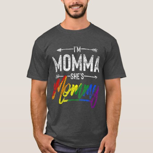 Lesbian Moms Lesbian Parents Lesbian Family LGB T_Shirt