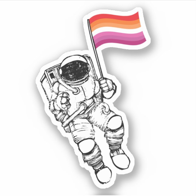 Lesbian Moonwoman Pride Sticker (Front)