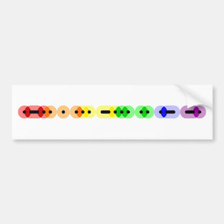 Lesbian Morse Code Bar Bumper Sticker