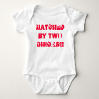 Lesbian Mums Baby Grow. Hatched by two Chicks!! Bodysuit
