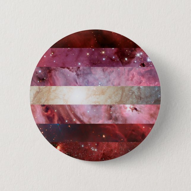 Lesbian nebula flag pin (Front)