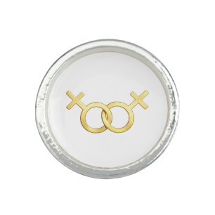 Lesbian Necklace , LGBTQ Pride Jewelry, Dainty Rai Ring