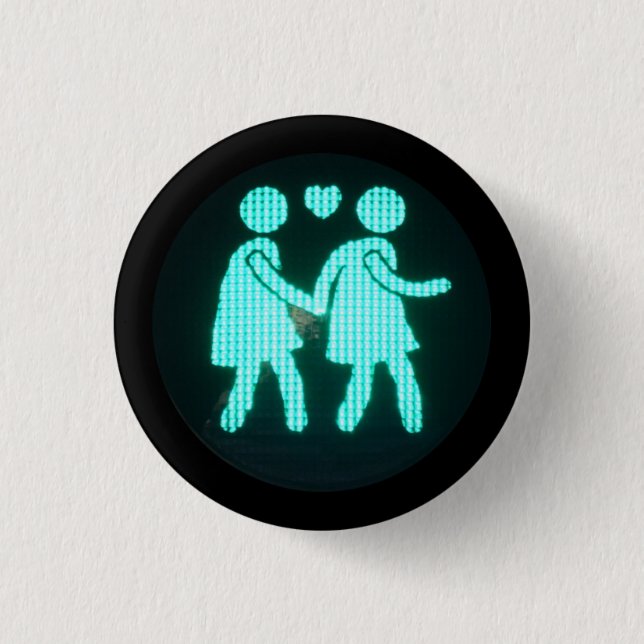 Lesbian Pedestrian Signal Button (Front)