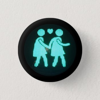 Lesbian Pedestrian Signal Button by OllysDoodads at Zazzle