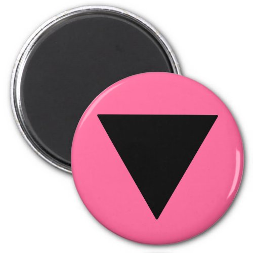 Lesbian Pride Black Triangle Magnet