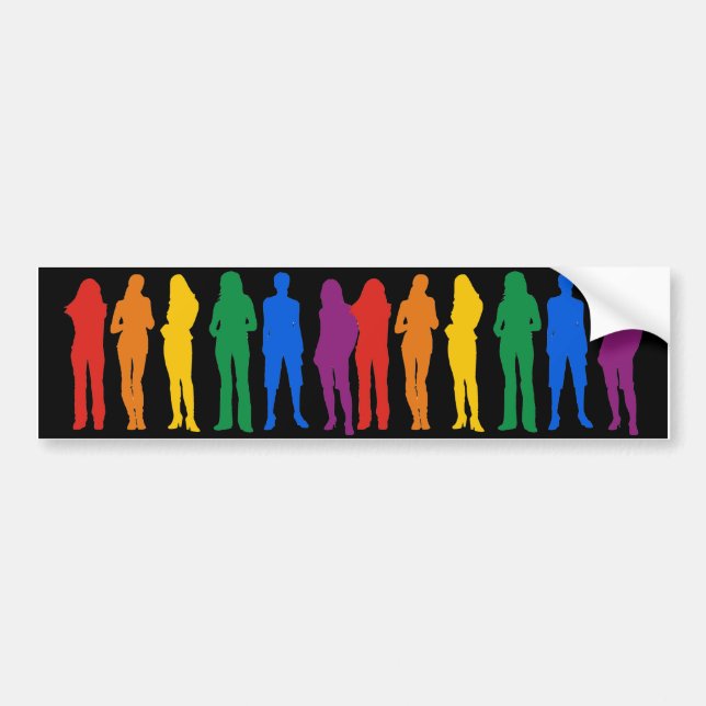 LESBIAN PRIDE BUMPER STICKER (Front)