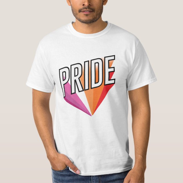 Lesbian Pride Burst T-Shirt (Front)