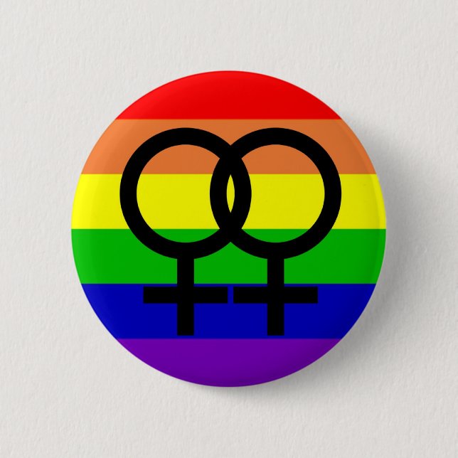 Lesbian Pride Button (Front)