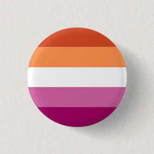 Lesbian Pride Button (Orange/Pink)