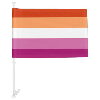 Lesbian Pride Car Flag