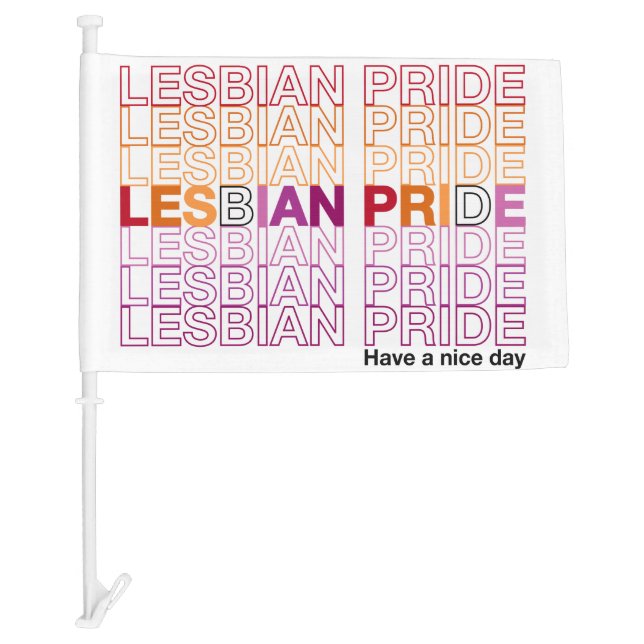 Lesbian Pride Car Flag (Front)