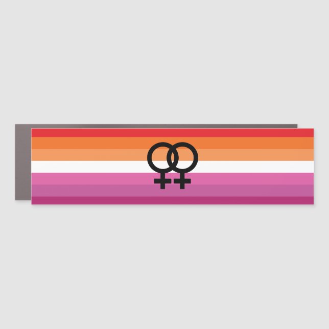 Lesbian Pride Car Magnet (Front)