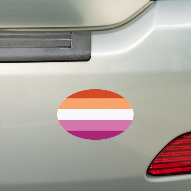 Lesbian Pride Car Magnet (In Situ)