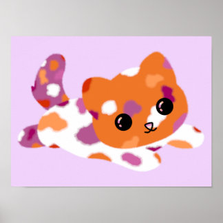 Lesbian Pride Cat Poster
