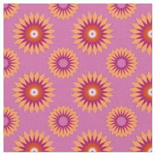 Lesbian pride colors /pink flower pattern fabric